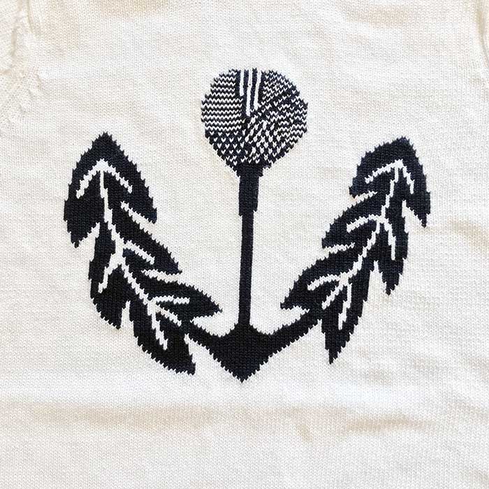 ミナペルホネン tanpopo 半袖ニット WHITE | Lin total fashion