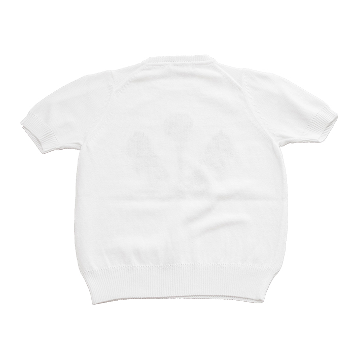 ミナペルホネン tanpopo ニット 半袖 ミナペルホネン tanpopo 半袖ニット WHITE | Lin total fashion