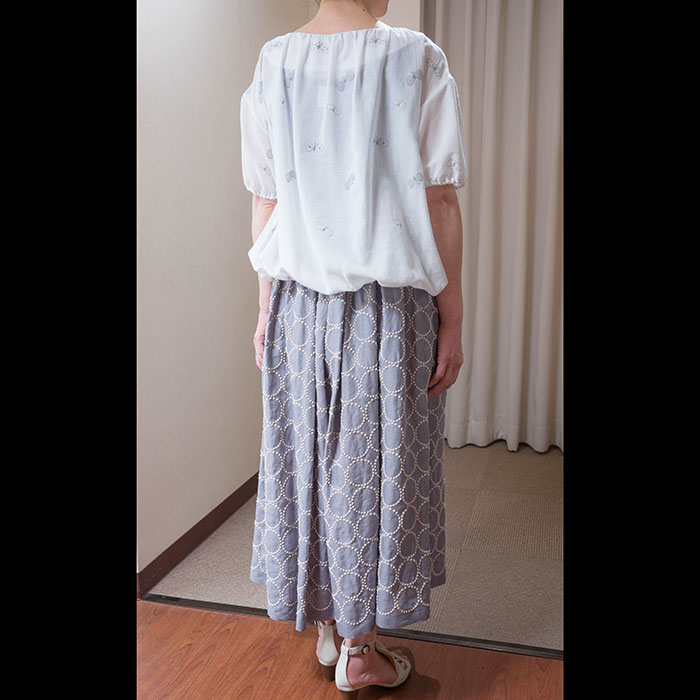 ミナペルホネンtambourine ロングスカート gray | Lin total fashion
