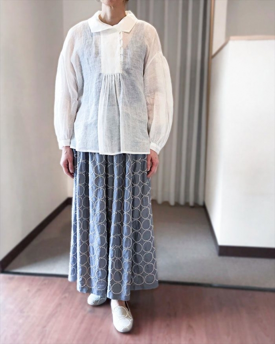 mina perhonen ◯ ミナペルホネン waltz 刺繍 ブラウス