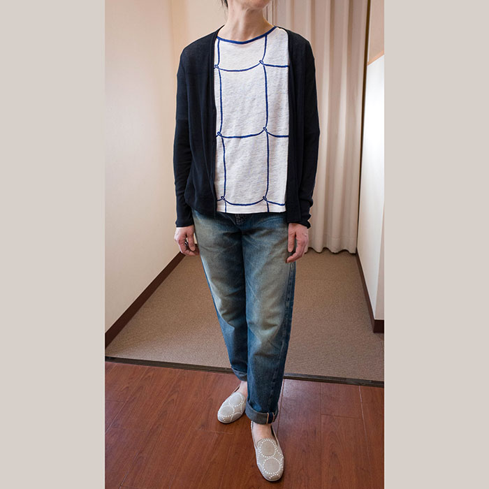 ミナペルホネン ribbon frameカットソー #white | Lin total