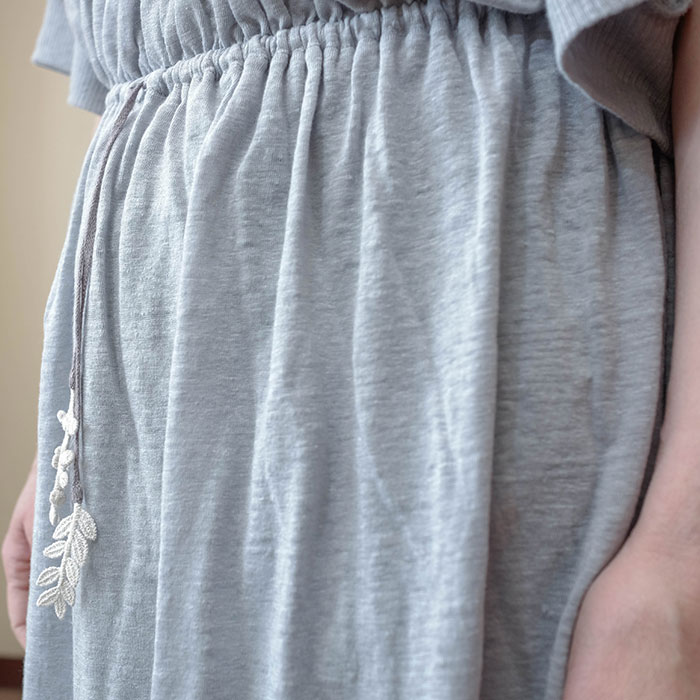 ミナペルホネン Elna カットソーワンピース #gray | Lin total fashion 