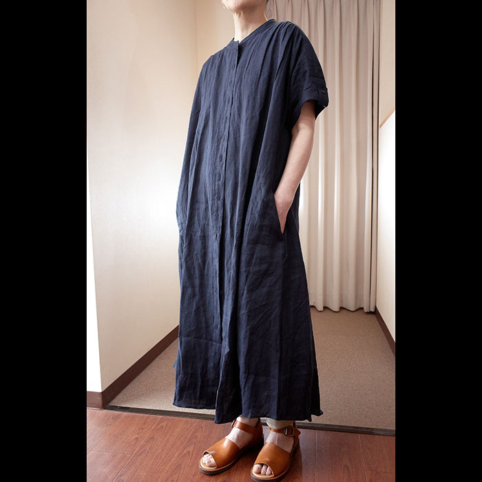 Le pivot ル・ピボット リネンワンピース#ネイビー | Lin total