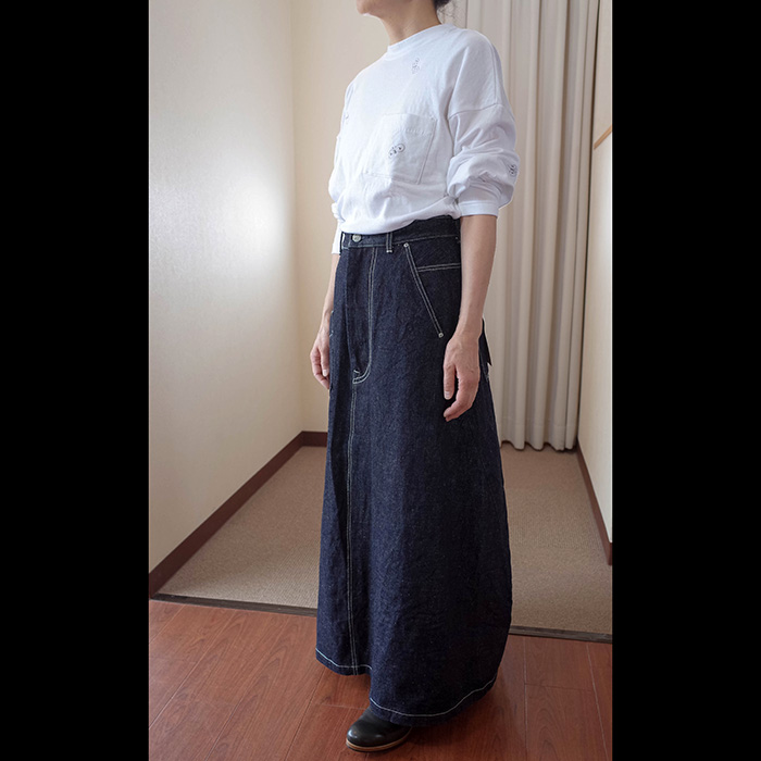 ミナペルホネン always デニムスカート #indigo | Lin total fashion