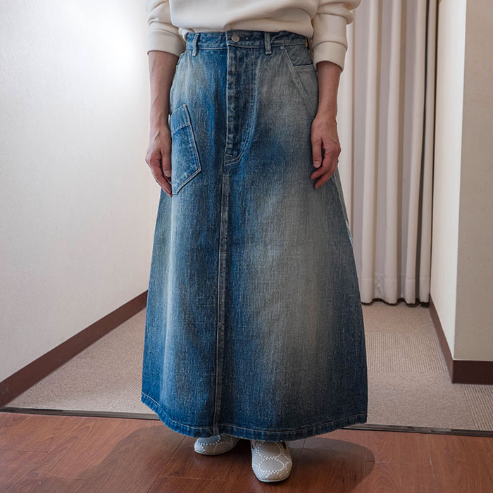 ミナペルホネン always デニムスカート #blue | Lin total fashion
