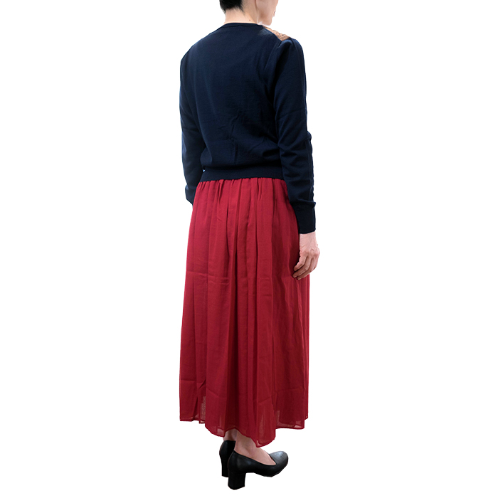 ★美品　Antipast アンティパスト　コットンローンスカート 　2 ベージュ Ladies Skirt (スカート) - ミナペルホネン・ショセはlin-style.com