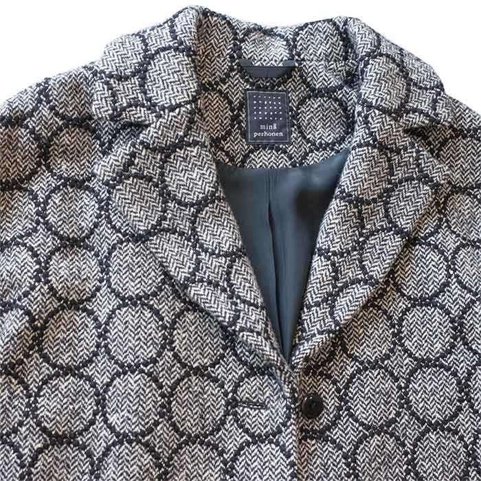 ミナペルホネン tambourine キルティングコート（black38） mina