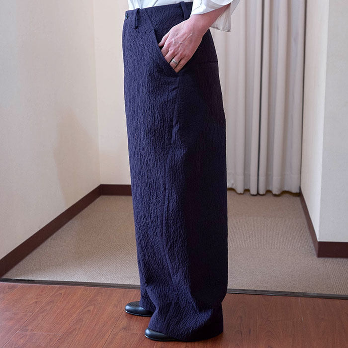 ミナペルホネン kivi ワイドパンツ 38 navy ミナペルホネン kivi ワイドパンツ 38 navy