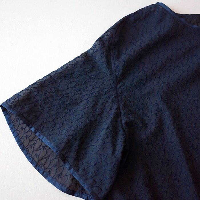 ミナペルホネン lintu ブラウス #navy | Lin total fashion place blog