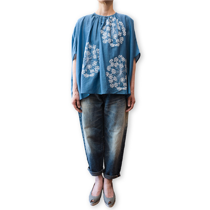 STASTNY SU シュチャストニースー　cosmo　コスモブラウス STASTNY SU [シュチャストニースー] COSMO ブラウス #ブルー