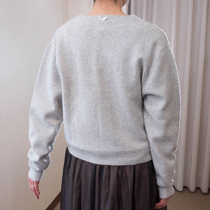 ANTIPAST FELTED KNIT CARDIGAN /ミナペルホネン アンティパスト felted カーディガン #L.グレー | Lin total fashion
