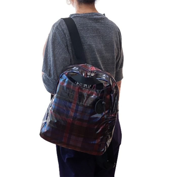 【美品】JACK GOMME LAMI タータンチェック jack gomme(ジャックゴム) バックパック ライトトリコロール / LAMI