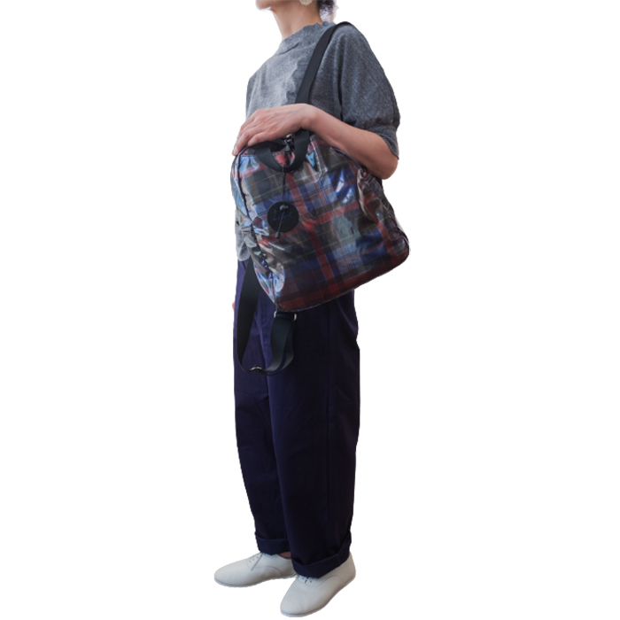 【美品】JACK GOMME LAMI タータンチェック jack gomme(ジャックゴム) バックパック ライトトリコロール / LAMI
