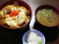 牡蠣のキムチ丼