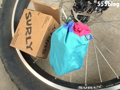 ホロホロ日記 555nat.com ファットバイク FAT BIKE リペアタイヤ用スタッフバッグ自作アップサイクル The North Face Goretex ジャケット古着リサイクル