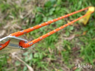 ホロホロ日記 555nat.com オリジナル リフレクト反射テープ2本入りコード 張り綱 テント タープ