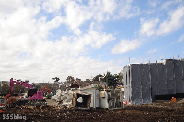 ホロホロ日記 555nat.com 555blog 世田谷区 7丁目マンション建設計画 東宝ABC住宅公園跡地 2018年秋(2) 解体工事