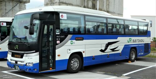 JRバス関東　日野セレガ　名神高速道路開業記念　試作塗装車「赤いつばめ」号 JRバス関東 赤いつばめ | 茂木駅前にて 国鉄高速バス試作車復刻
