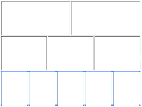 分割その1 Illustratorで同じ幅の隙間で区分けしてみよう（規格に沿った