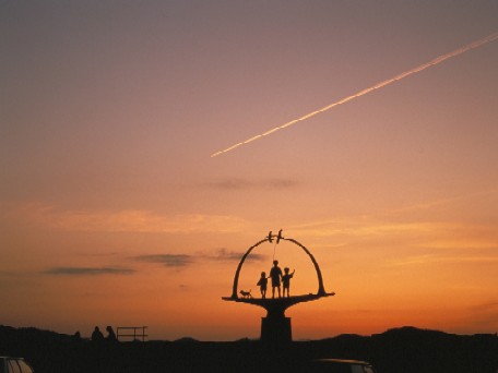 夕日