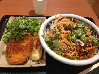 サラダうどん