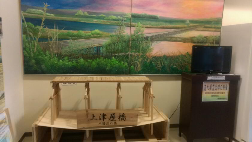流れ橋絵画