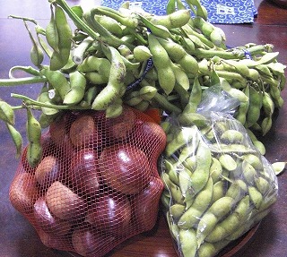 栗と枝豆