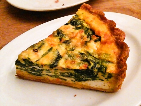 ほうれん草とリコッタチーズのキッシュ