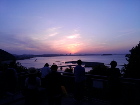 破崎緑地 夕日
