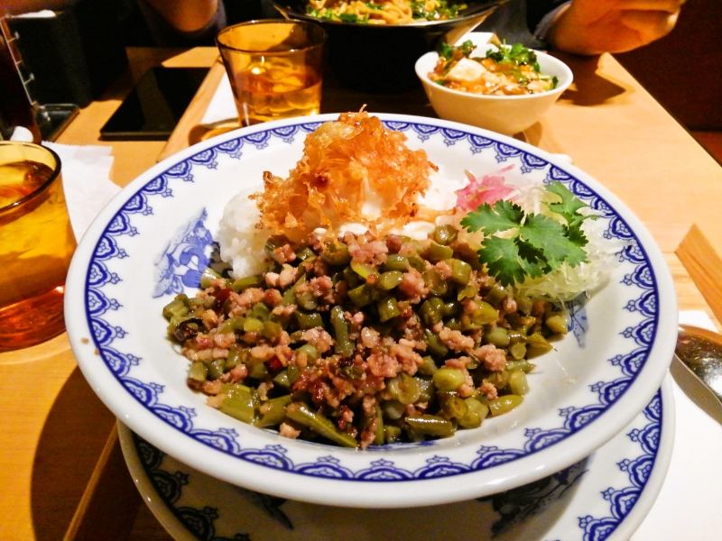 新潟三宝亭 酸豆角飯