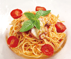 トマト 冷製パスタ