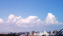 今日の空