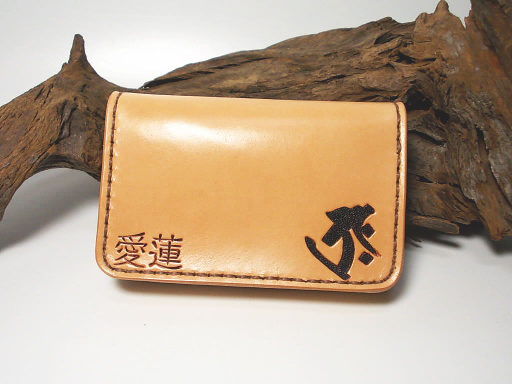 大和町 H様 カードケース(革小物) カービング | Samurai Craft 大和町 H様 カードケース(革小物) カービング | Samurai Craft