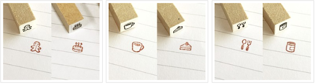 スタンプ絵柄(誕生日、ケーキ、コーヒー他)
