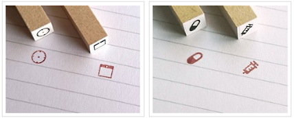 スタンプ絵柄(時計、カレンダー、サプリ、注射)