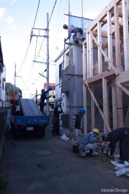 足場組み立て