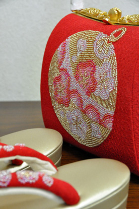 ビーズ刺繍バックセット001