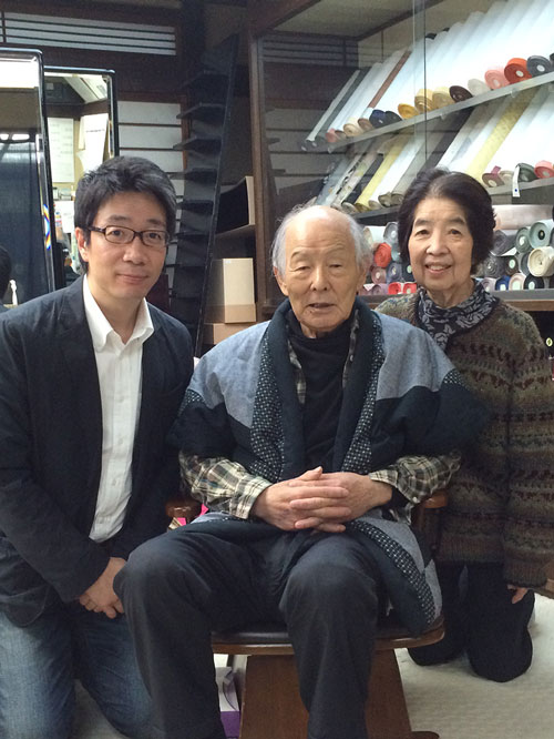白井社長、奥さんと3人で