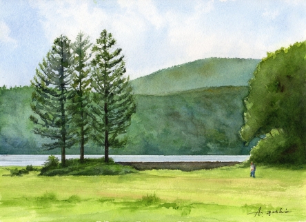 鉛筆画『風景017』