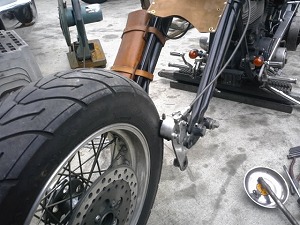 フロントタイヤ交換