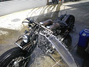水洗い作業