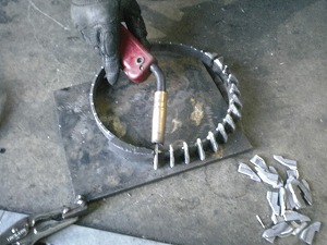 半自動溶接作業画像