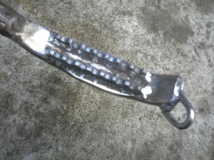 サイドスタンド滑り止め加工