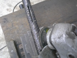 ハンドル切り込み加工