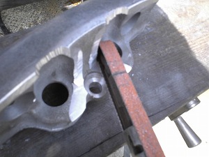 ベルトサンダー作業