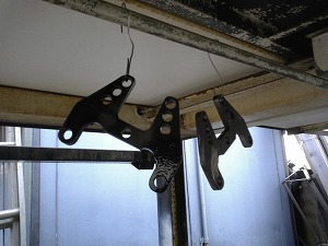 耐熱塗料半ツヤブラック塗装