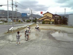 サイクリング 休憩