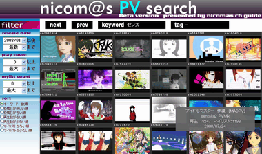 nicom@s PV search sample