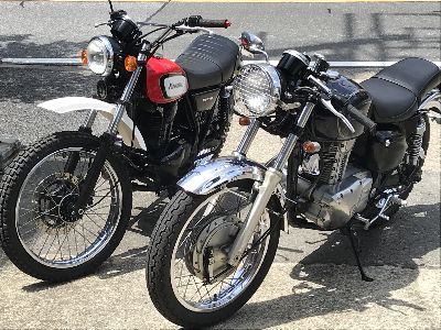 エストレヤと２５０ＴＲ | 旧車バイク・カスタムバイク販売「BurstCity