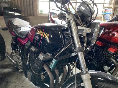 YAMAHA xjr400r 紫色 タンク YAMAHA xjr400r 紫色 タンク XJR400決まり | 旧車バイク